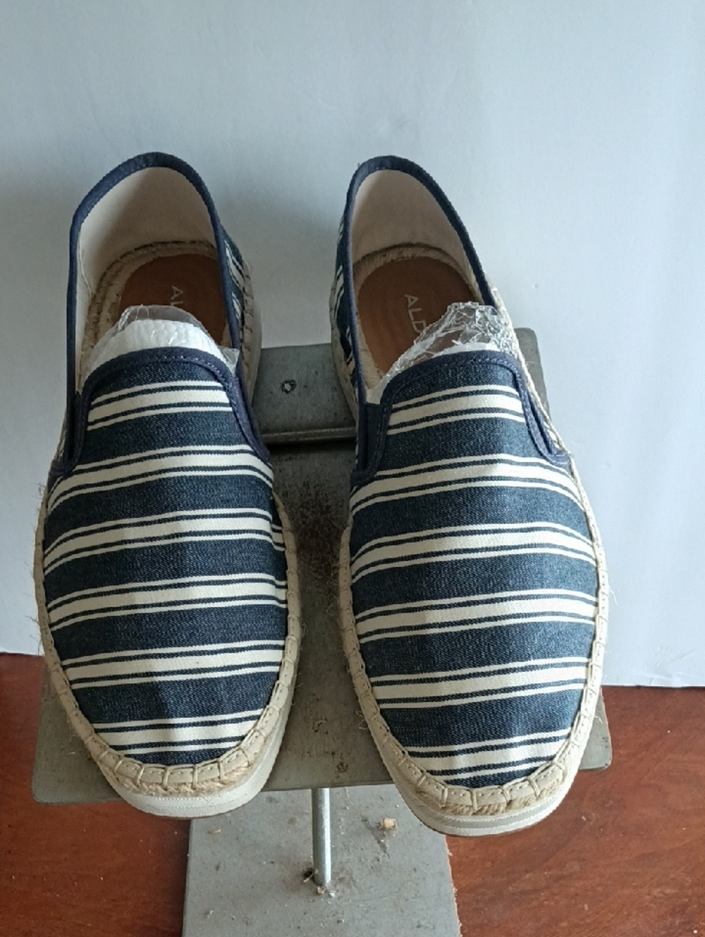 Aldo Men's Blue Denim Stripe Espadrilles